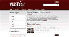 Desktop Screenshot of michaelauction.com